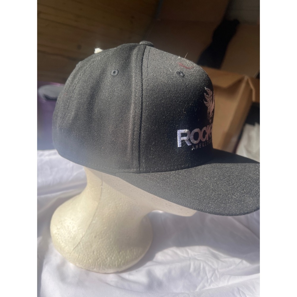 Rock Rye American Bar Snapback‎ Hat Black Embroidered Rooster Logo - Picture 4 of 4